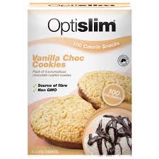 Optislim Snack Cookie Vanilla Chocolate 4x32g